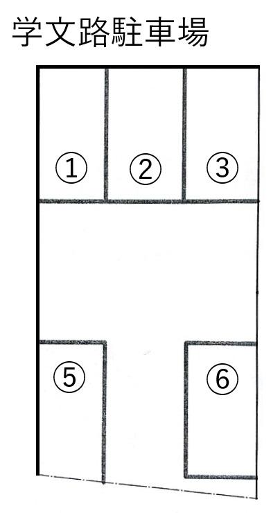学文路駐車場の駐車配置図
