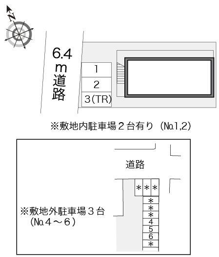 ブランシェ海老名Ⅲ(13200)の駐車配置図