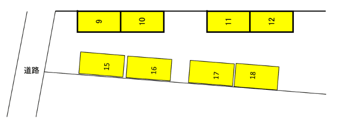 Vista久方の駐車配置図
