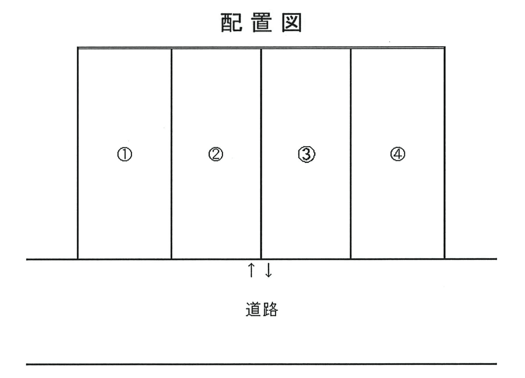 幸町Nパーキングの駐車配置図