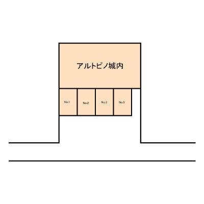 グランアルトピノ尼崎の駐車配置図