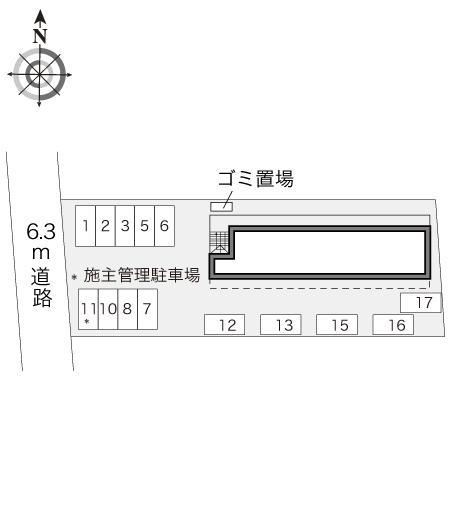 ジュネス(10636)の駐車配置図