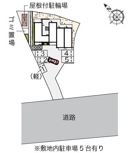 ポムールⅣ(55396)の駐車配置図