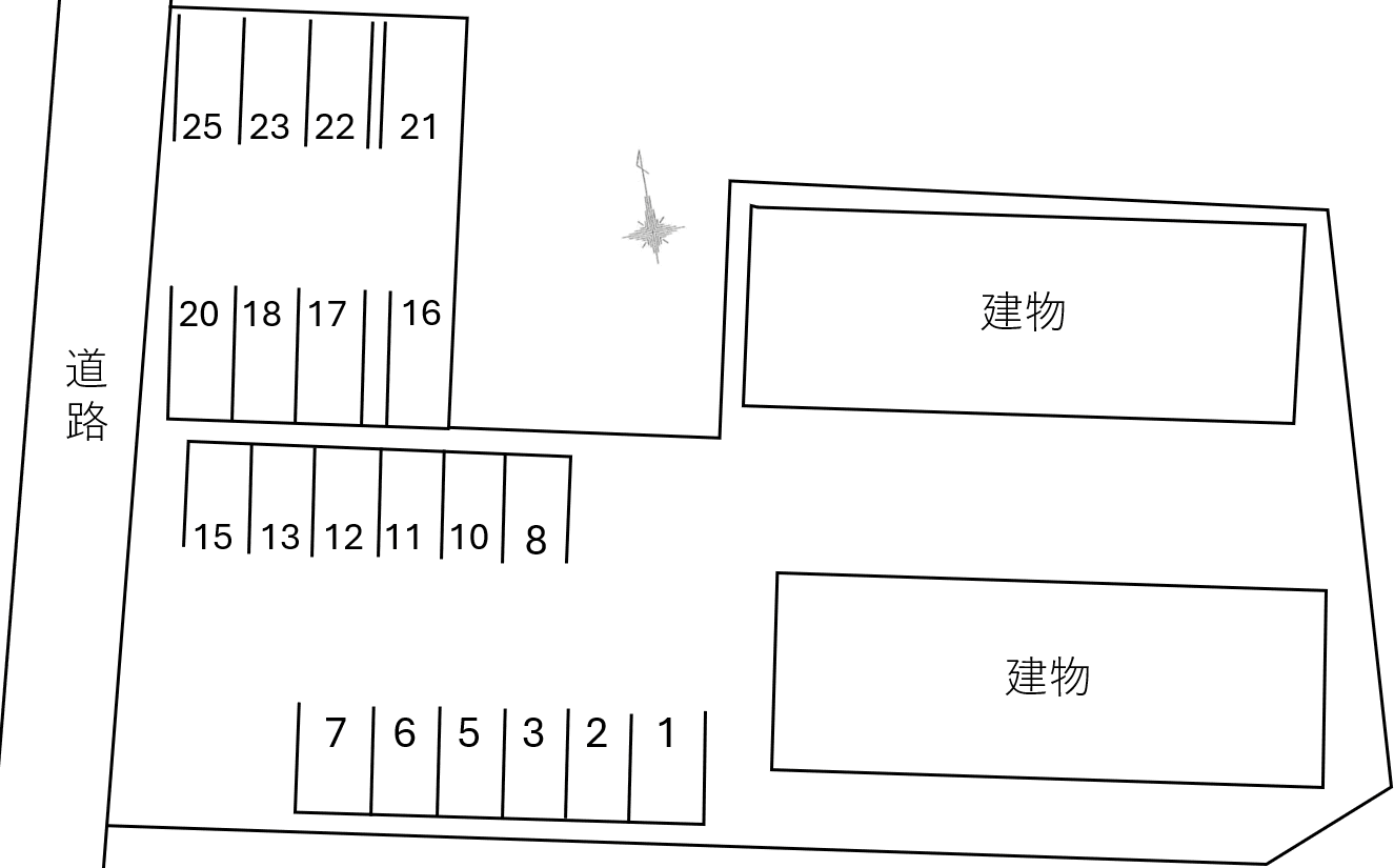 下妻リーズホールドⅠの駐車配置図