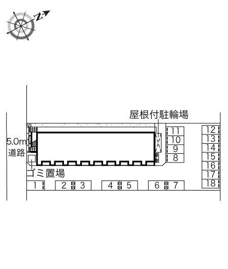 Ｇステージ(44970)の駐車配置図