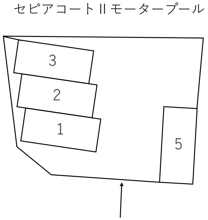 セピアコートⅡモータープールの駐車配置図