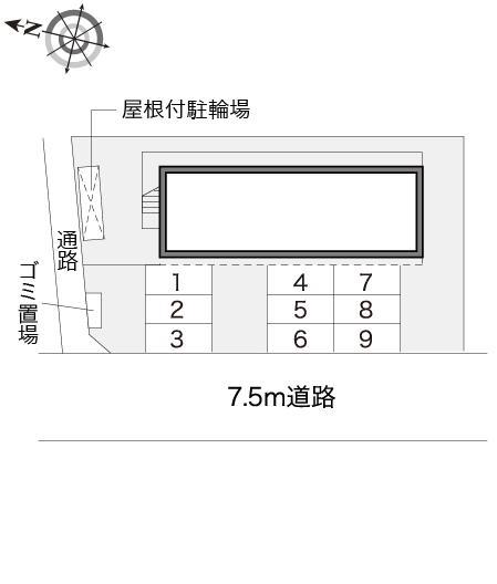 長者原(16617)の駐車配置図
