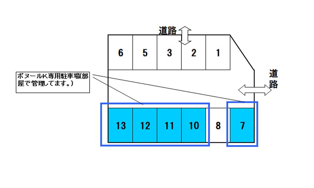 パーキングＫの駐車配置図