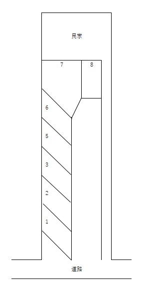 Y駐車場の駐車配置図