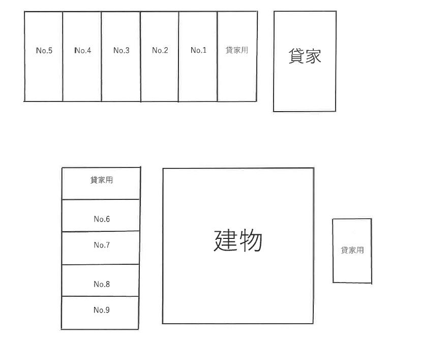 ビルエバンス駐車場の駐車配置図