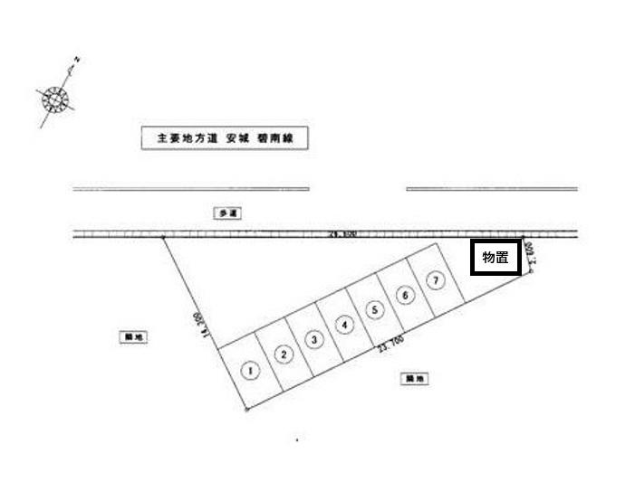 榎前町駐車場の駐車配置図