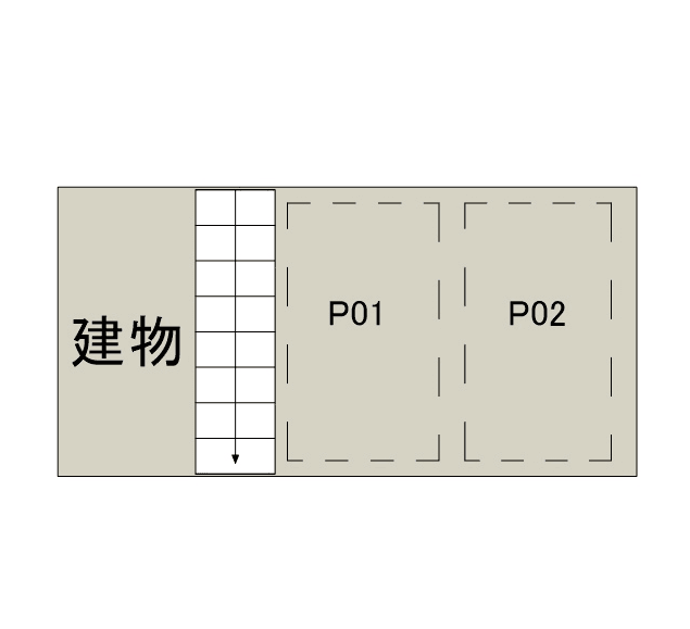 ハイムイエローバードの駐車配置図