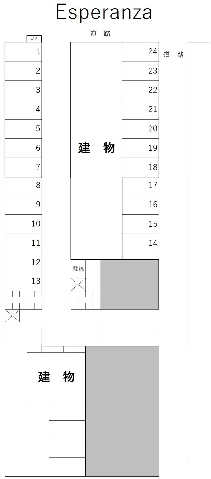 Esperanzaの駐車配置図