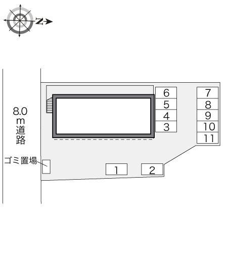 マシューⅠ(23252)の駐車配置図