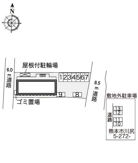 ３Ｋ(30582)の駐車配置図