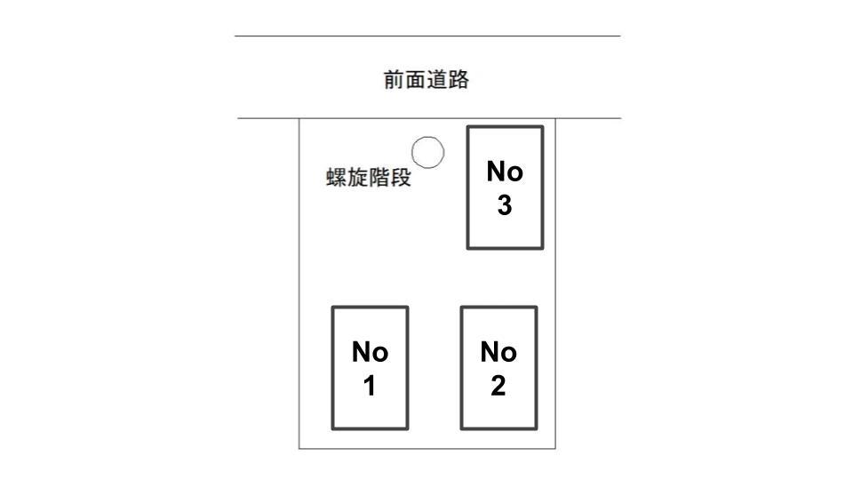 アスコット高円寺駐車場の駐車配置図