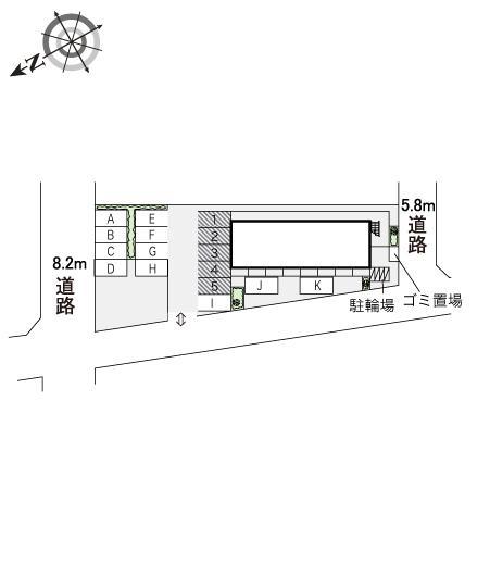 ＯＨＮＯ(17191)の駐車配置図