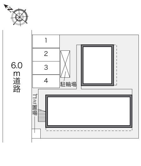 サンパレス西焼津(24054)の駐車配置図