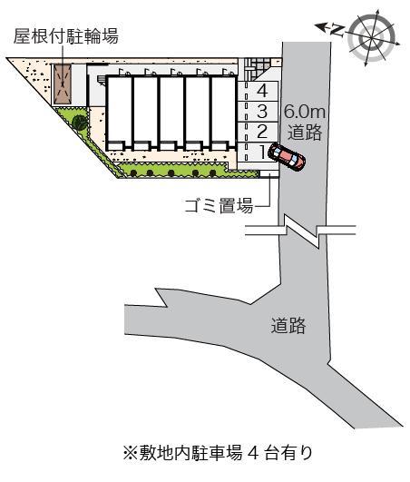 スマイルタウン鵠沼(54819)の駐車配置図
