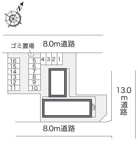 錦町通り(22990)の駐車配置図