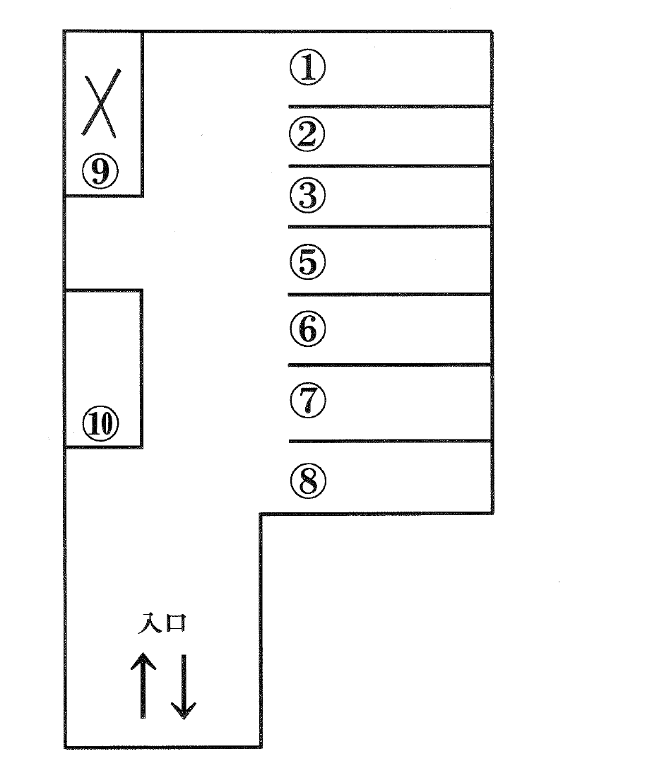 宮田パーキングの駐車配置図