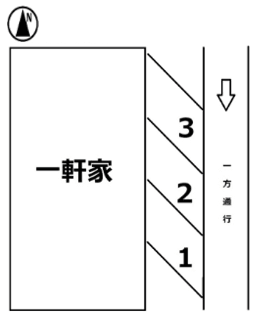 佐藤駐車場の駐車配置図