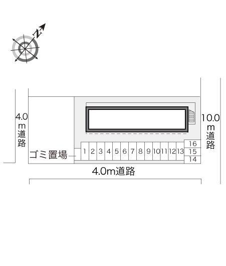 ディアコート(17092)の駐車配置図