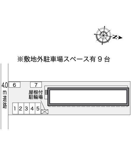 ラビホワ２０(26413)の駐車配置図