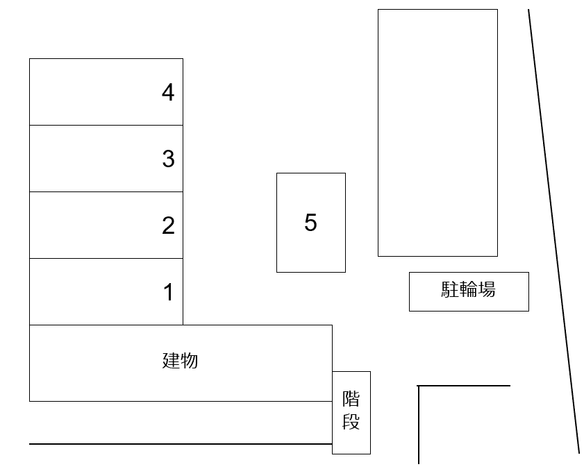 三郷市谷口437番駐車場（St.Lowrence)の駐車配置図