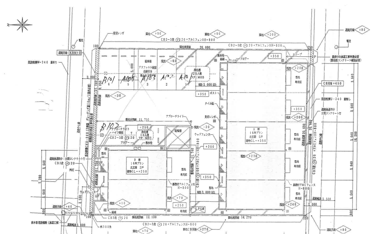 ＤＵＰＬＥＸ 国王７３Ａの駐車配置図