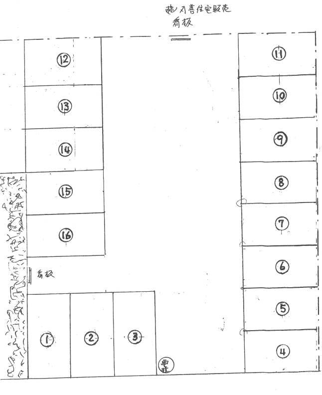 中村駐車場の駐車配置図
