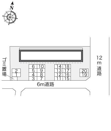 Ｋ２(10678)の駐車配置図