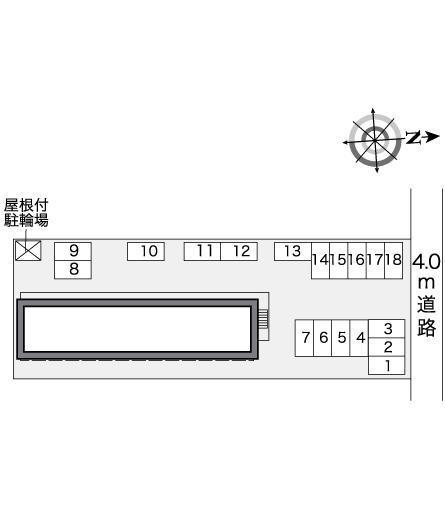 賀庄(27109)の駐車配置図