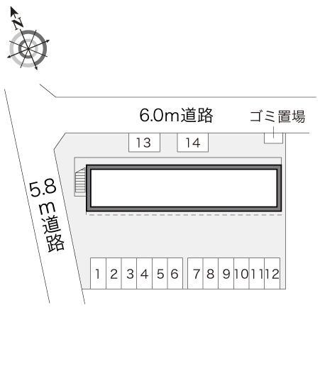 オールスターズ(18350)の駐車配置図