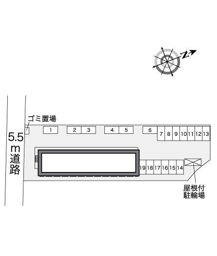 たてうま(27426)の駐車配置図