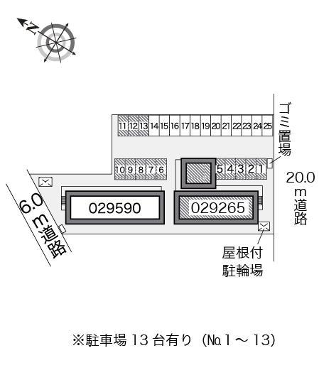 ラフェスタＡ(29265)の駐車配置図