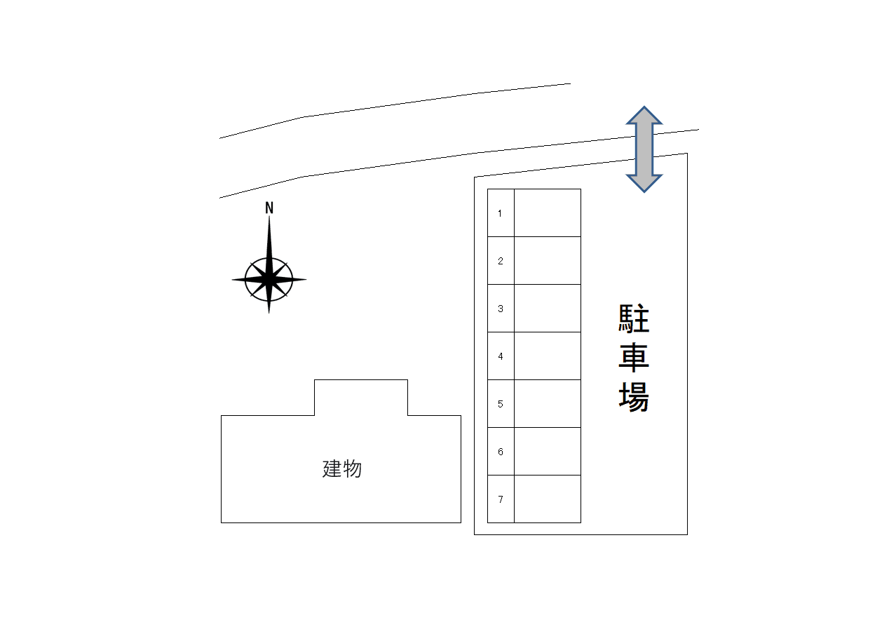 岩波髙木パーキングの駐車配置図
