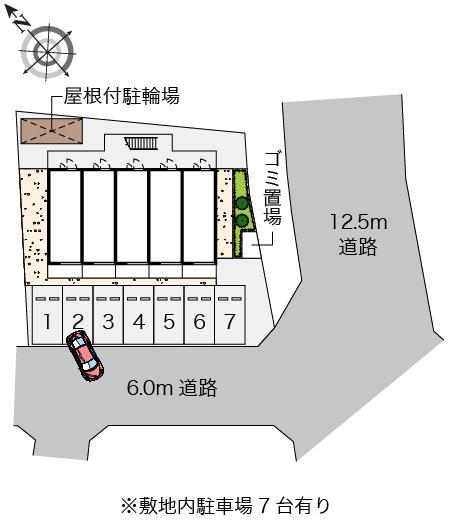 サンライズ飯島(46401)の駐車配置図