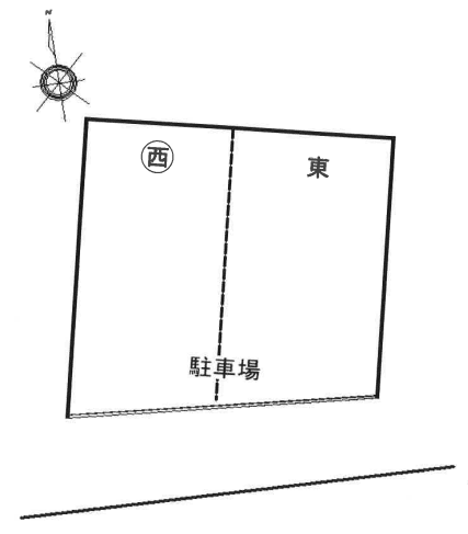 常滑市飛香台駐車場の駐車配置図