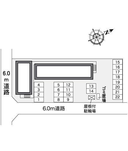 竜山(25975)の駐車配置図
