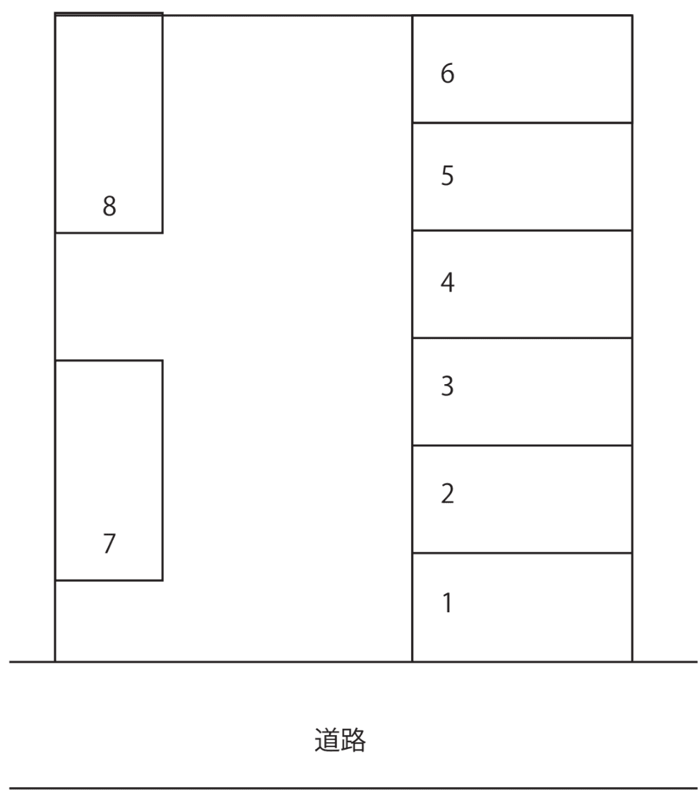 桜ヶ丘れいわパーキングの駐車配置図