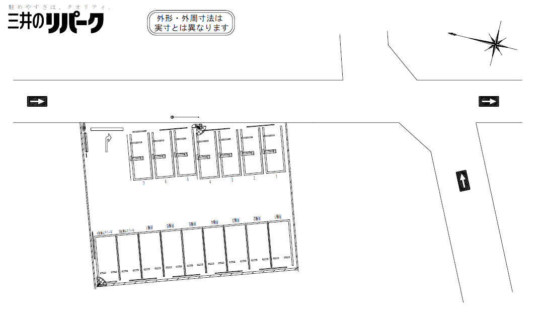 井草５丁目第２の駐車配置図