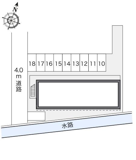 サニーヴィラＢ(22090)の駐車配置図