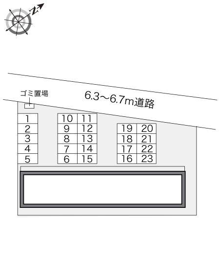 高見０３(20946)の駐車配置図