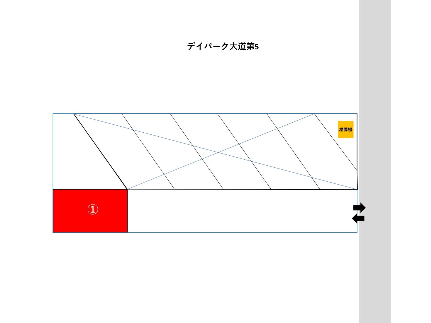 デイパーク大道第5の駐車配置図