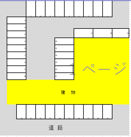 第一大神ビルの駐車配置図