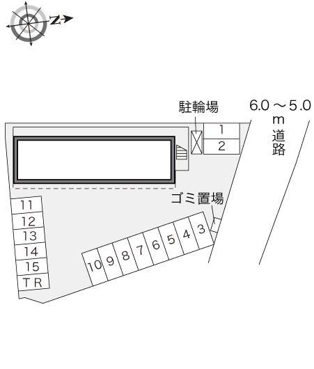 冨田(16005)の駐車配置図