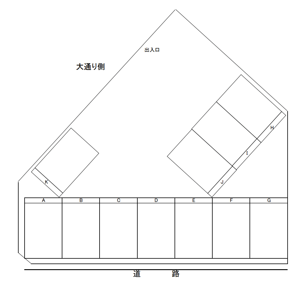 SKパーキングの駐車配置図