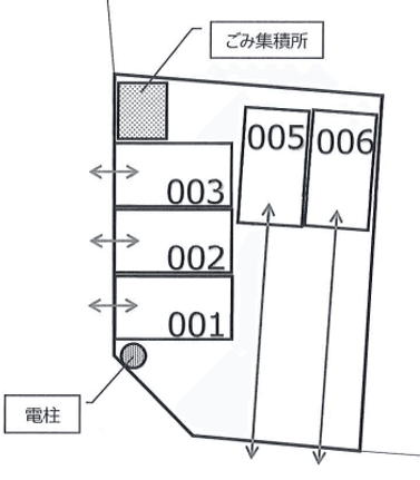 南台Ｓパーキングの駐車配置図