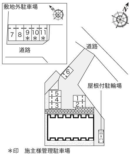 ジュネスピューパⅢ(53538)の駐車配置図